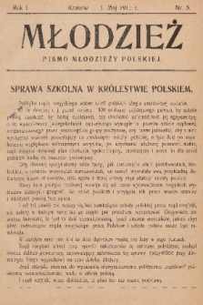 Młodzież : pismo młodzieży polskiej. 1911, nr 5