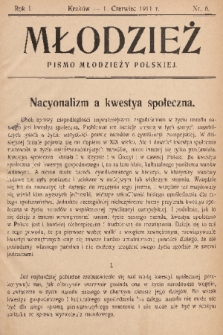 Młodzież : pismo młodzieży polskiej. 1911, nr 6