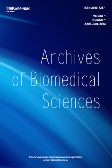 Archives of Biomedical Sciences. Vol. 1, 2013, no. 1