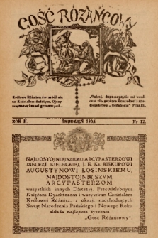 Gość Różańcowy. 1935, nr 12