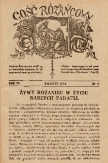 Gość Różańcowy. 1936, nr 8