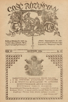 Gość Różańcowy. 1936, nr 12