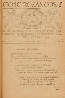 Gość Różańcowy. 1937, nr 3