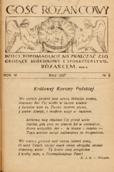Gość Różańcowy. 1937, nr 5