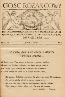 Gość Różańcowy. 1937, nr 7