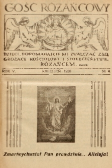 Gość Różańcowy. 1938, nr 4
