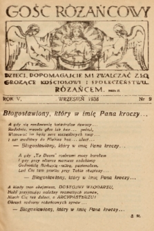 Gość Różańcowy. 1938, nr 9