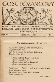 Gość Różańcowy. 1938, nr 11