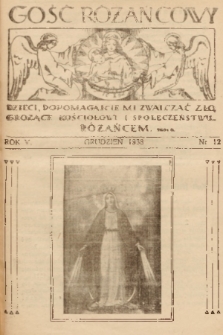 Gość Różańcowy. 1938, nr 12