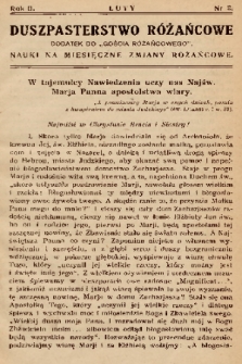 Duszpasterstwo Różańcowe : dodatek do „Gościa Różańcowego” : nauki na miesięczne zmiany różańcowe. 1935, nr 2