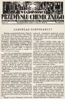 Wiadomości Przemysłu Chemicznego : organ Związku Przemysłu Chemicznego Rzeczypospolitej Polskiej. R. 3, 1928, nr 9