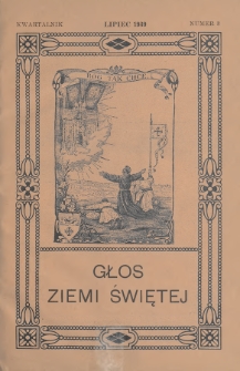 Głos Ziemi Świętej. 1939, nr 3