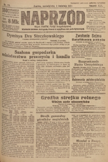 Naprzód : organ Polskiej Partyi Socyalistycznej. 1921, nr 75