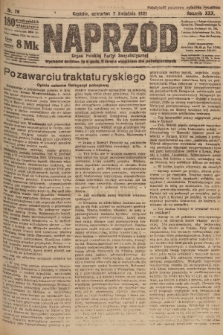 Naprzód : organ Polskiej Partyi Socyalistycznej. 1921, nr 76