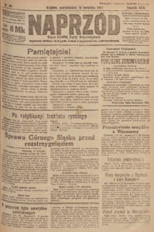 Naprzód : organ Polskiej Partyi Socyalistycznej. 1921, nr 86