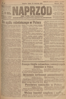Naprzód : organ Polskiej Partyi Socyalistycznej. 1921, nr 87