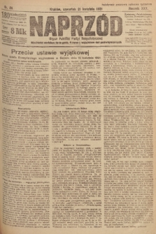 Naprzód : organ Polskiej Partyi Socyalistycznej. 1921, nr 88