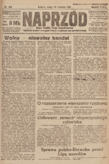 Naprzód : organ Polskiej Partyi Socyalistycznej. 1921, nr 143
