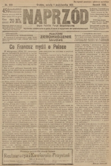 Naprzód : organ Polskiej Partyi Socyalistycznej. 1921, nr 221