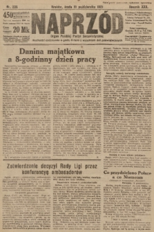 Naprzód : organ Polskiej Partyi Socyalistycznej. 1921, nr 236