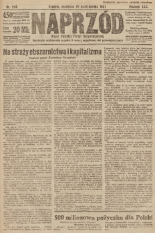 Naprzód : organ Polskiej Partyi Socyalistycznej. 1921, nr 246
