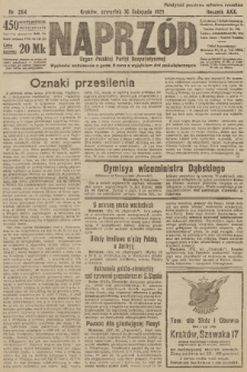 Naprzód : organ Polskiej Partyi Socyalistycznej. 1921, nr 254