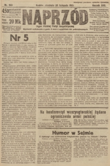 Naprzód : organ Polskiej Partyi Socyalistycznej. 1921, nr 263
