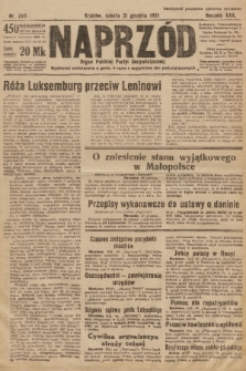 Naprzód : organ Polskiej Partyi Socyalistycznej. 1921, nr 295