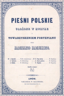 Pieśni polskie : ułożone w muzykę z towarzyszeniem fortepianu. Nr. 5, Szara godzina