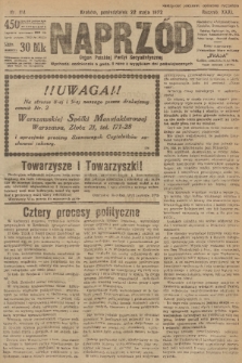 Naprzód : organ Polskiej Partyi Socyalistycznej. 1922, nr 114