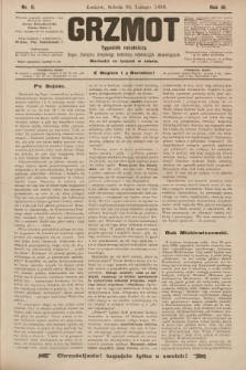 Grzmot : tygodnik robotniczy : Organ Związku krajowego katolicko-robotniczych stowarzyszeń. 1898, nr 9