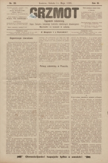 Grzmot : tygodnik robotniczy : Organ Związku krajowego katolicko-robotniczych stowarzyszeń. 1898, nr 20