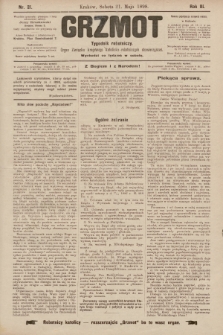 Grzmot : tygodnik robotniczy : Organ Związku krajowego katolicko-robotniczych stowarzyszeń. 1898, nr 21