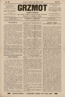 Grzmot : tygodnik robotniczy : Organ Związku krajowego katolicko-robotniczych stowarzyszeń. 1898, nr 29