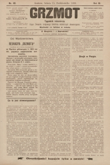 Grzmot : tygodnik robotniczy : Organ Związku krajowego katolicko-robotniczych stowarzyszeń. 1898, nr 42
