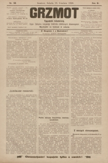 Grzmot : tygodnik robotniczy : Organ Związku krajowego katolicko-robotniczych stowarzyszeń. 1898, nr 50