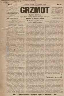 Grzmot : tygodnik robotniczy : Organ Związku krajowego katolicko-robotniczych stowarzyszeń. 1898, nr 51 [skonfiskowany]