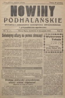Nowiny Podhalańskie : aktualne i niezależne czasopismo zdrojowiskowe i gospodarczo-społeczne. 1936, nr 10 (27)