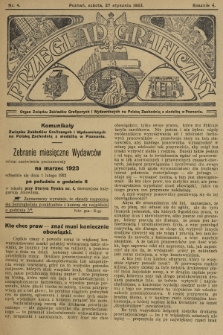 Przegląd Graficzny : Organ Związku Zakładów Graficznych i Wydawniczych na Polskę Zachodnią z siedzibą w Poznaniu. R. 4, 1923, nr 4