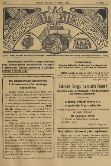 Przegląd Graficzny : Organ Związku Zakładów Graficznych i Wydawniczych na Polskę Zachodnią z siedzibą w Poznaniu. R. 4, 1923, nr 11