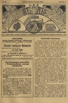 Przegląd Graficzny : Organ Związku Zakładów Graficznych i Wydawniczych na Polskę Zachodnią z siedzibą w Poznaniu. R. 4, 1923, nr 13