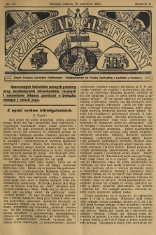 Przegląd Graficzny : Organ Związku Zakładów Graficznych i Wydawniczych na Polskę Zachodnią z siedzibą w Poznaniu. R. 4, 1923, nr 24