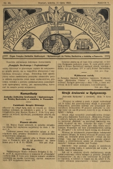 Przegląd Graficzny : Organ Związku Zakładów Graficznych i Wydawniczych na Polskę Zachodnią z siedzibą w Poznaniu. R. 4, 1923, nr 28