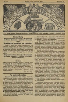 Przegląd Graficzny : Organ Związku Zakładów Graficznych i Wydawniczych na Polskę Zachodnią z siedzibą w Poznaniu. R. 5, 1924, nr 10