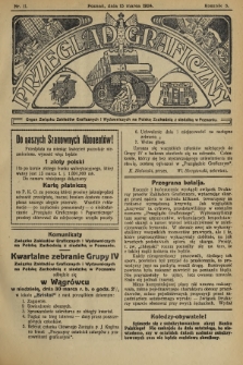 Przegląd Graficzny : Organ Związku Zakładów Graficznych i Wydawniczych na Polskę Zachodnią z siedzibą w Poznaniu. R. 5, 1924, nr 11