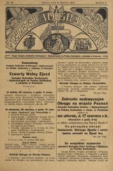 Przegląd Graficzny : Organ Związku Zakładów Graficznych i Wydawniczych na Polskę Zachodnią z siedzibą w Poznaniu. R. 5, 1924, nr 24