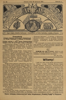 Przegląd Graficzny : Organ Związku Zakładów Graficznych i Wydawniczych na Polskę Zachodnią z siedzibą w Poznaniu. R. 5, 1924, nr 26