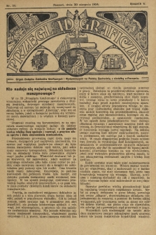 Przegląd Graficzny : Organ Związku Zakładów Graficznych i Wydawniczych na Polskę Zachodnią z siedzibą w Poznaniu. R. 5, 1924, nr 35