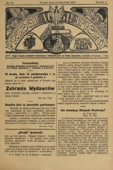 Przegląd Graficzny : Organ Związku Zakładów Graficznych i Wydawniczych na Polskę Zachodnią z siedzibą w Poznaniu. R. 5, 1924, nr 40