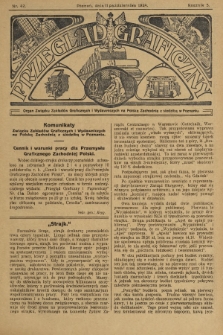 Przegląd Graficzny : Organ Związku Zakładów Graficznych i Wydawniczych na Polskę Zachodnią z siedzibą w Poznaniu. R. 5, 1924, nr 42